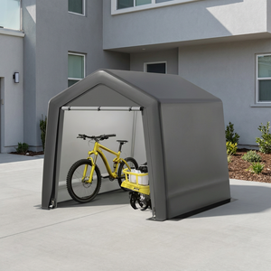 Cochera Feyan Personalizada de Una Sola Capa, con Toldo de Polietileno Ecológico de 1-3/8 Pulgadas de Grosor, Impermeable, con Estructura de Acero con Recubrimiento en Polvo, Protección UV - Product Image 4