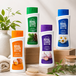 Royal 500 ml <b>Shampoo</b> with Garlic Egg White Pine Needle and Chamomile Extracts for Nutrition Strengthening Retail Ready Home Care - Product Image 2