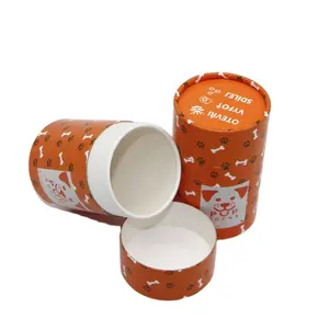 Tùy chỉnh thiết kế cấp thực phẩm Kraft Vòng giấy Cán ống bao bì cà phê đậu ống giấy
