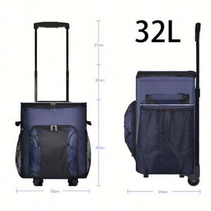 Sac isotherme réutilisable en aluminium personnalisé 2022, imperméable, grande capacité 30L, pliable, pour pique-nique et activités de plein air - Product Image 2