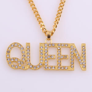 Collana <span class=keywords><strong>Alfabeto</strong></span> re E regina Colar Metalica Colar popolare Punk Estilo Rei E Rainha <span class=keywords><strong>Alfabeto</strong></span> Para Casal - Product Image 3