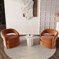 Fauteuil de détente individuel en tissu de luxe - Confortable et pratique pour salon, hôtel, villa et appartement