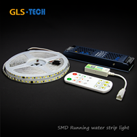 Bande LED à effet de poursuite SMD2835 24V 120 LED/m, lumière pixel adressable SM16703 8mm pour décoration intérieure