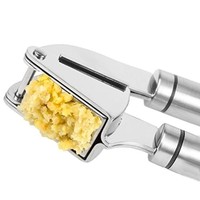 Presse à pâte d'ail manuelle en acier inoxydable Clip hachoir à ail en métal pour la cuisson