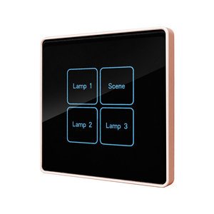 Cho tuya không dây nhà thông minh điều khiển ánh sáng Tường Bảng điều chỉnh chuyển đổi cấu trúc đơn giản Khung nhựa Glass Bảng điều chỉnh ZigBee Mạng 10A ma - Product Image 5