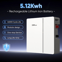 DAH Koper Harga Pabrik Stok Tersedia 100Ah 100A 200AH 10kwh 5kwh 51.2V 48V Baterai Penyimpanan Energi Tenaga Surya Off-grid Baterai Penyimpanan Energi