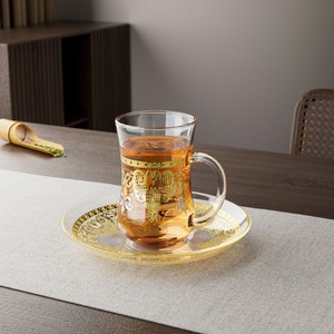 <span class=keywords><strong>Bicchieri</strong></span> da Tè Turchi Soffiati a Mano, Ecologici, Capacità 95ml, Stile Mediorientale, Confezione in Scatola con Finestra per Set da Tè e Caffè, Sicuri per Alimenti - Product Image 6