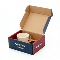 Boîte en carton ondulé à impression simple face sur mesure, prix d'usine, pour l'expédition de tasses et le transport de produits en céramique