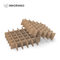 Diviseur de boîte en carton ondulé sur mesure INNORHINO, 36 compartiments, prix économique, pour sérum de soin de la peau