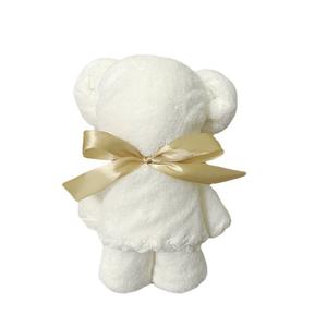 Serviette carrée avec dentelle, lot <span class=keywords><strong>de</strong></span> 5 pièces, nettoyeur <span class=keywords><strong>de</strong></span> cuisine, <span class=keywords><strong>ours</strong></span> en molleton <span class=keywords><strong>de</strong></span> corail, coffret cadeau, serviette en microfibre, vente en gros - Product Image 5