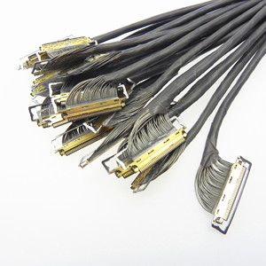 OEM Lengte 40-pins 0,5 mm pitch 20455 PTFE Hoge Temperatuur LVDS Kabel voor Industriële LCD Schermweergave Interne Verbinding - Product Image 3