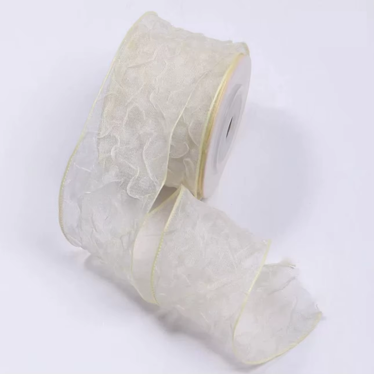 3,8 cm jaune crème 10 yards