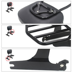 Motocicleta respaldo Sissy Bar equipaje Kit para Harley Davidson Harley Softail 2000-2005, excepto FXSTD y 2006-2017 FL Softail - Product Image 3