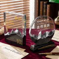 Trophée en cristal artificiel personnalisé, récompense sportive sculptée pour les employés exceptionnels, les équipes championnes, les réunions annuelles, plaque nominative d'unité