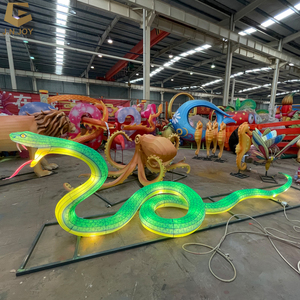 معرض فوانيس حيوانات عالم البحر SGL141 مصباح ليلي صيني لمهرجان الأخطبوط الفانوس للحديقة - Product Image 6