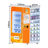Distributeur automatique commercial de grande taille sans personnel, réseau 4G, AC220V 50HZ, origine Chine, orienté export, pour noix de bétel et boissons
