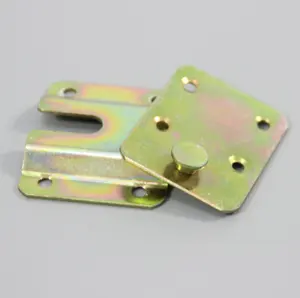 Custom CNC lathe parts stamping laser cutting colorful zinc plating sheet metal parts