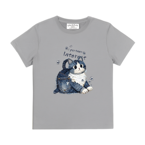 T-Shirt Unisex 210GSM 100% Cotone, Casual, Traspirante, Resistente, con Stampa DTF Design Gatto, Maglietta da Uomo - Product Image 2