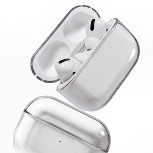 Funda de carga de cristal transparente para <span class=keywords><strong>Airpods</strong></span> Pro 2, funda protectora de 1,8mm, a prueba de golpes - Product Image 1