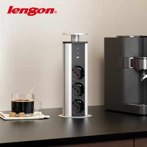 Enchufe de elevación estándar europeo de 16A, toma de corriente rápida para mesa, <span class=keywords><strong>regleta</strong></span> de alimentación para <span class=keywords><strong>encimera</strong></span> de cocina - Product Image 3