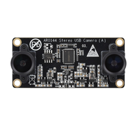 Modul Kamera USB Stereo 2MP AR0144, Output Sinkronisasi Satu Bingkai, Jarak Baseline 52mm, Dilengkapi Lensa Bebas Distorsi