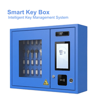 Armoire à clés intelligente à 15 emplacements, coffre-fort de gestion électronique des clés RFID, système de contrôle des clés mural NFC par empreinte digitale et reconnaissance faciale
