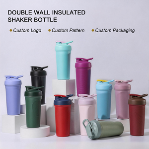 Customized Premium Double Wall Insulated Stainless Steel Protein <strong>Shaker</strong> Leak-Proof Fitness Gym <strong>Shaker</strong> Bottle For Protein Shake - Product Image 2