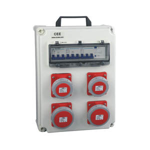 Cee dağıtım kutusu witnh cee panel soketleri 15a 220v turuncu ile güvenlik kablosu - Product Image 3