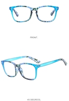 Lunettes de lecture à monture à motif de fleurs pour femmes Cadre PC rose Lunettes anti-lumière bleue