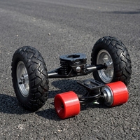 Moteur de moyeu tout-terrain à double entraînement de 9 pouces, 24V, 36V, 48V, 250W, 5 Nm, avec suspension, axe et pneus, adapté aux trottinettes électriques