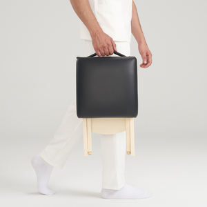 Banqueta de Massagem Portátil Dobrável em Couro PU e Madeira de Faia, Personalizada pela Fábrica Mt MS03, Banqueta Giratória para Salão - Product Image 5