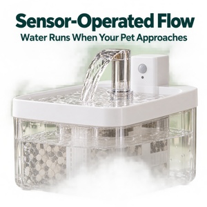 Fontaine à eau pour chat activée par capteur, 1,5 L, distributeur d'eau automatique à circulation continue pour animaux de compagnie - Product Image 2