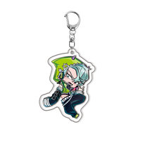 Alien Stage Anime Cartoon Sac à dos Acrylique Pendentif Porte-clés double face