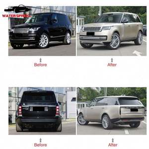 Vogue 2013-2017 mise à niveau 2023 Kits de carrosserie de Style <span class=keywords><strong>SV</strong></span> pare-chocs de garde-boue phare LED feux arrière Kit de carrosserie de capot de hayon pour Range Rover - Product Image 2