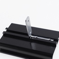 Support d'angle moderne en acier argenté, design détachable, pour fixation de cadre de porte d'angle droit pour porte de placard