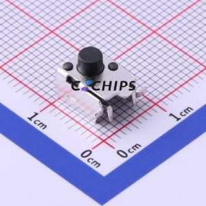 TS-1034-A5B3-D2 Tactile Switch SMD Switch Single Pole Single Throw Round Button 2.5N Horizontal Mount - Product Image 1