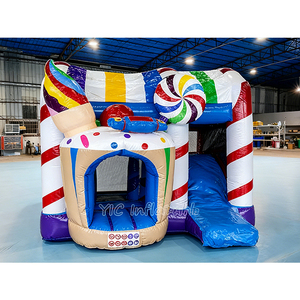 <span class=keywords><strong>Castillo</strong></span> Inflable Candy Land con Tobogán, <span class=keywords><strong>de</strong></span> PVC <span class=keywords><strong>de</strong></span> Grado Comercial, <span class=keywords><strong>para</strong></span> Niños, Alquiler <span class=keywords><strong>para</strong></span> Fiestas, <span class=keywords><strong>Castillo</strong></span> Hinchable - Product Image 1