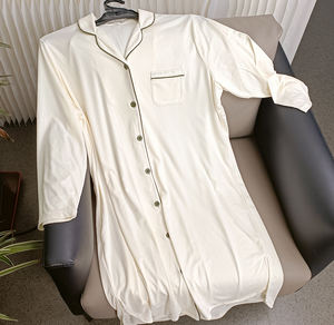 Hot Sell Pajamas Polyester Modal Women'S Sleepwear Dress , High Quality Sleepwear <b>Ladies</b> <b>Nightdress</b> for Womens - Product Image 2