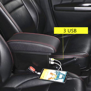 Reposabrazos de Cuero para Toyota Hilux 2014~2020, Caja de Almacenamiento USB, Accesorios para la Consola Central del Automóvil - Product Image 4