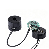 Moteur de cardan à couple élevé avec encodeur HT-S-4310 24V 0.97A 600rpm 0.25Nm 23W, servomoteur BLDC triphasé RS485 pour l'automatisation de plateau tournant