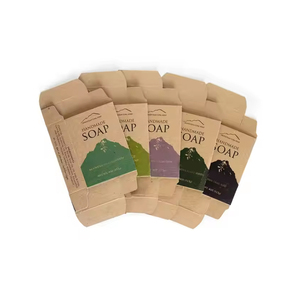 Biodegradable Folding Soap Box With Custom Print Inner <b>Window</b> And Recycled Paper Construction For Transparent Branding - Product Image 1