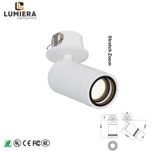 Lampu Sorot <span class=keywords><strong>LED</strong></span> Mini Lumiera Modern, Aluminium Tetap, Lumen Tinggi, Tersembunyi di Plafon, untuk Proyek Hotel Dalam Ruangan, Garansi 5 Tahun, CRI - Product Image 5