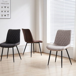 Chaises de salle à manger en cuir PU au design contemporain pour restaurants et maisons - Product Image 5