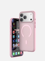Nouvelle coque de protection universelle magnétique 2-en-1 antichute rouge cerise pour iPhone 18 17 16 15 14 13 12 11 Pro Max