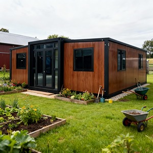 Maison conteneur extensible de 40 pieds, 2, 3, 4 ou 5 chambres, préfabriquée, de luxe, modulaire, en acier, villa moderne et portable à vendre - Product Image 1