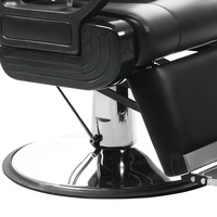 Fauteuil de Barbier Hydraulique en Cuir Noir BEIMENG pour Salon de Beauté, Vente en Gros OEM, Mobilier Coiffure avec Emballage Robuste, Usage Commercial