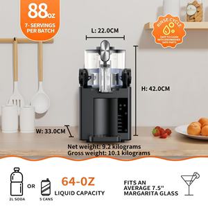 Machine à slush domestique premium de 1,5 L avec accessoire pour râper la <span class=keywords><strong>glace</strong></span> - Faites des slushies/glaçons sans <span class=keywords><strong>glace</strong></span> (OEM/ODM personnalisé) - Product Image 6