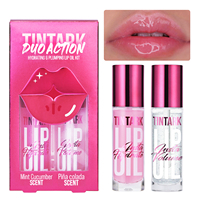 Vegan Glitter Shimmer Lip Plumper Filler Sans Cruauté Rose Lip Changing Oil Glaze Kit Private Label Plump Lip Gloss Transparent