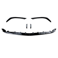 Para Mercedes Benz Clase A W177 A45 AMG, kit de carrocería de plástico PP con alerón inferior delantero, labio divisor y cuchilla de aire lateral