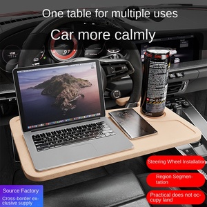 2-in-1 <b>Car</b> Steering Wheel Tray Laptop Desk Dining <b>Table</b> Multifunctional Portable Food Tray for Eating and Writing - Product Image 5